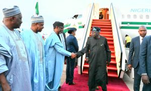 President Bola Tinubu Returns To Nigeria After ECOWAS Summit