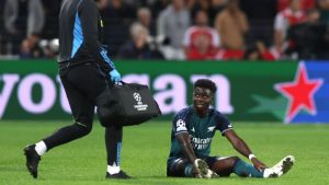 Arsenal Forward Saka Ruled Out f England's Games Against Australia And Italy Over Injury