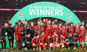 Liverpool wins English Football League Carabao Cup with Van Dijk extra-time header